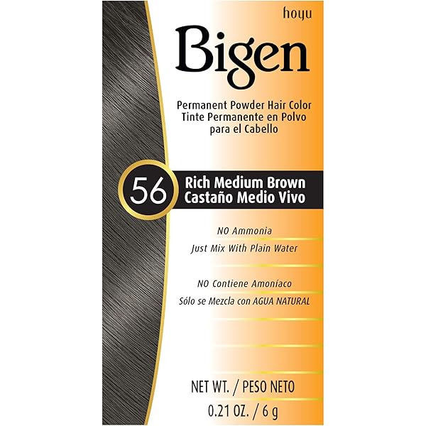 Amazon.com : Bigen Powder Hair Color #47 Medium Chestnut 0.21oz (3